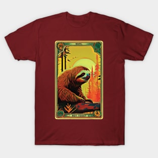 Not Today Sloth - Retro Style Design T-Shirt